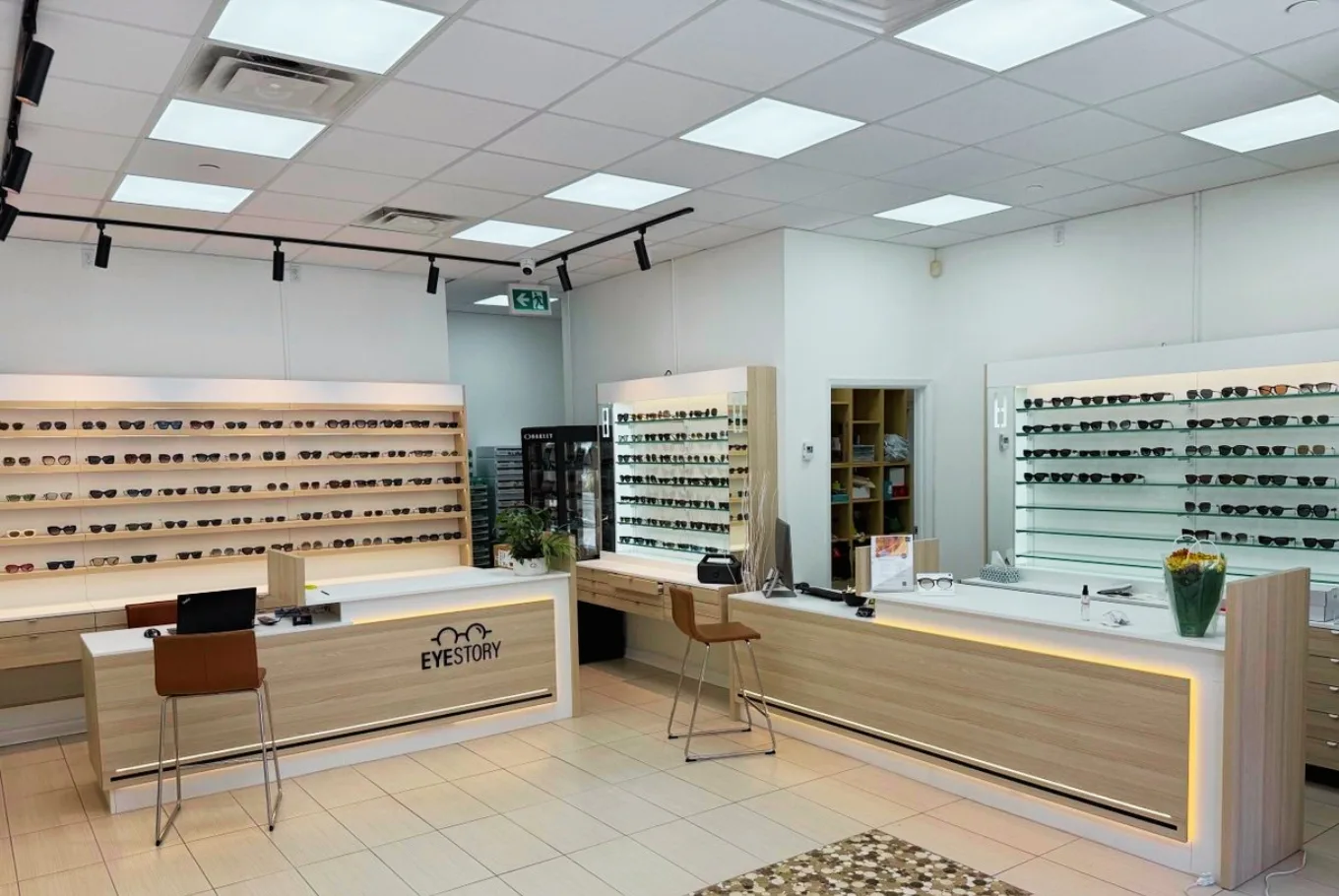 Interior of Eye Story Optical in North York, Toronto